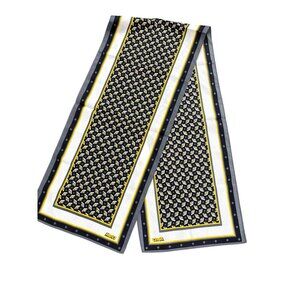 Vintage Hertz Rental Car Geometric Print Silk Scarf Accessory Headwear